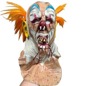 Vintage 2007 Take One Scary Evil Clown Adult Latex Halloween Mask